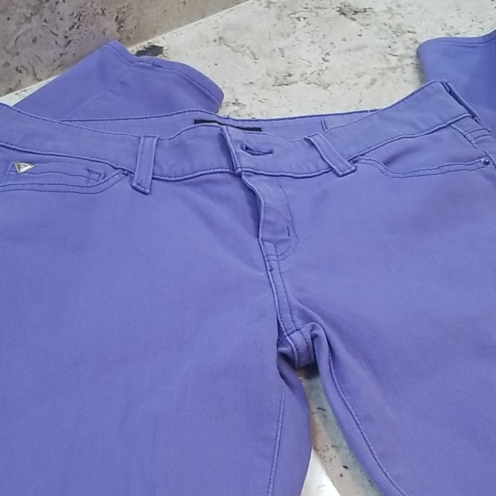 Guess purple jeans
